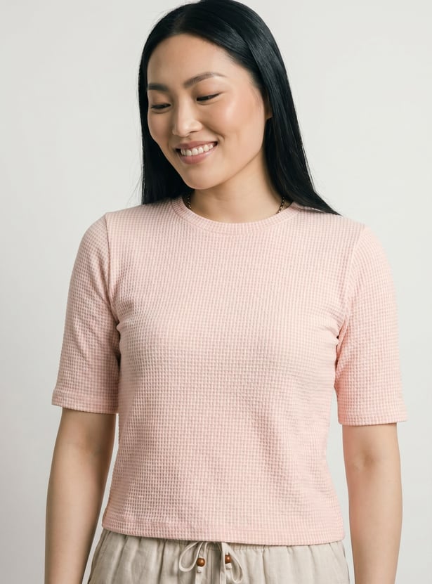 Women Ribbed T-shirt