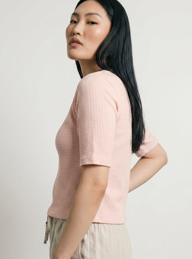 Women Ribbed T-shirt