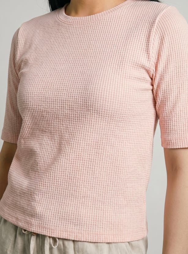 Women Ribbed T-shirt