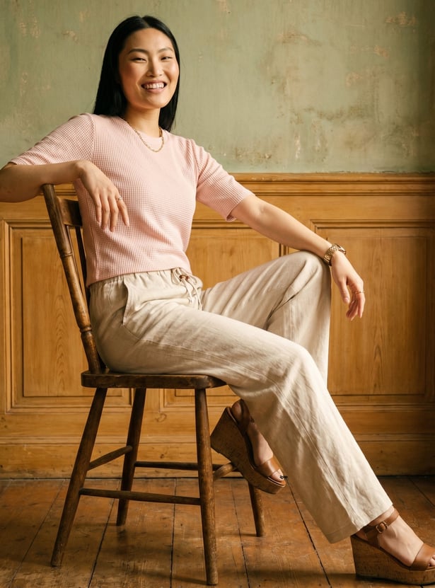 Women Ribbed T-shirt