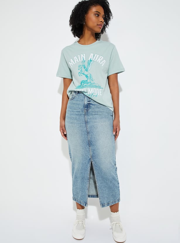 URB_N Women Printed Relaxed Fit T-shirt