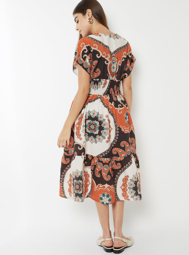 Women Paisley Print A-line Dress