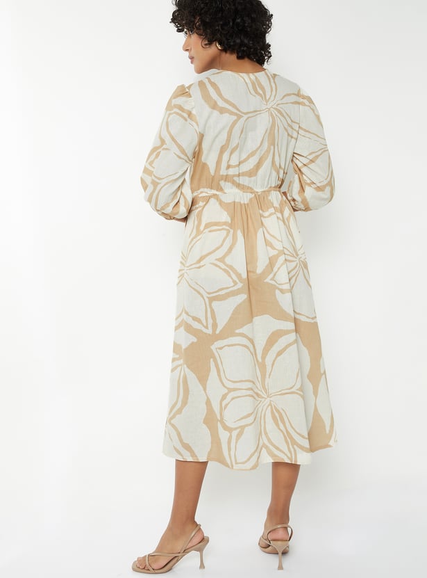 Women Floral Print Empire Dress