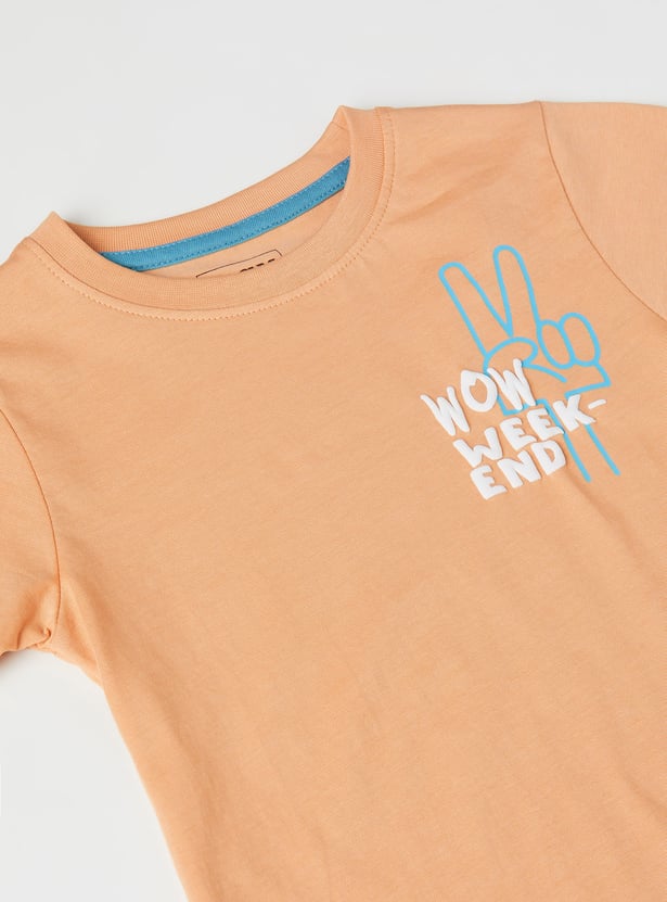 Boys Printed T-shirts - Pack of 2