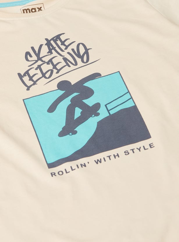 Boys Graphic Print T-shirt - Pack of 2