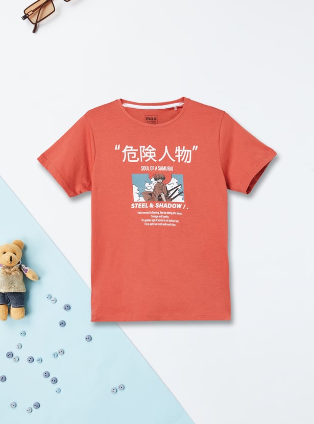 Boys Graphic Print T-shirt - Pack of 2