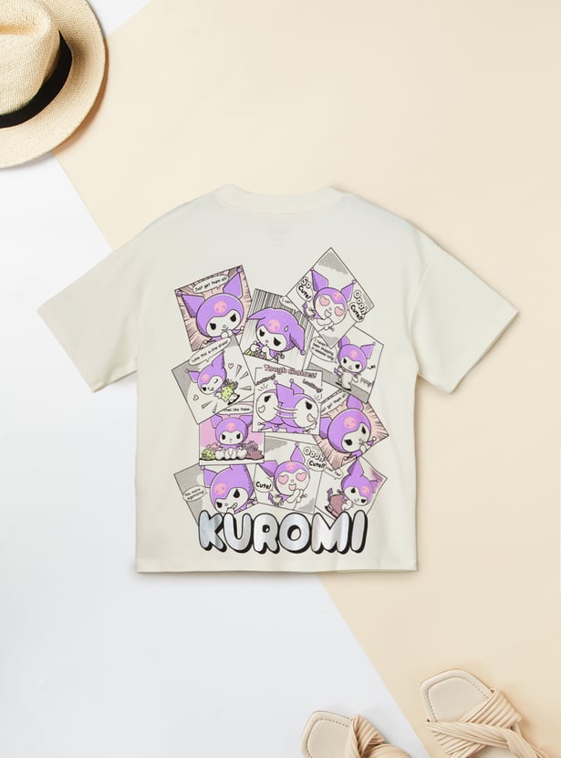 Girls Kuromi Printed T-shirts - Pack of 2