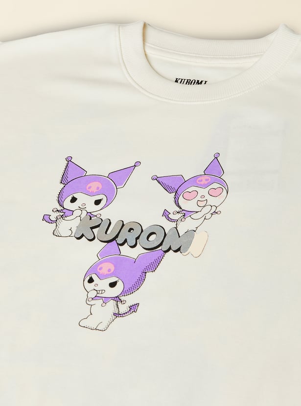 Girls Kuromi Printed T-shirts - Pack of 2
