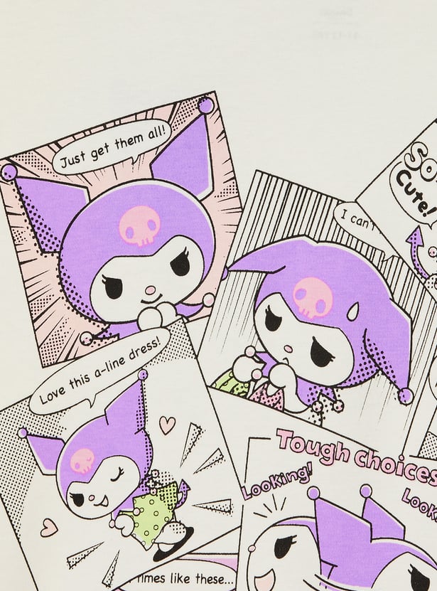 Girls Kuromi Printed T-shirts - Pack of 2