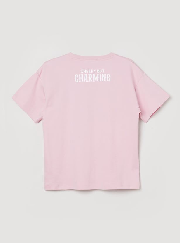 Girls Kuromi Printed T-shirts - Pack of 2