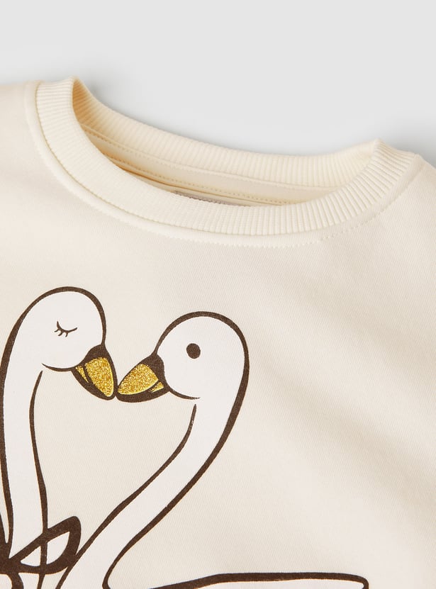 Girls Printed Sweatshirt - Pack of 2