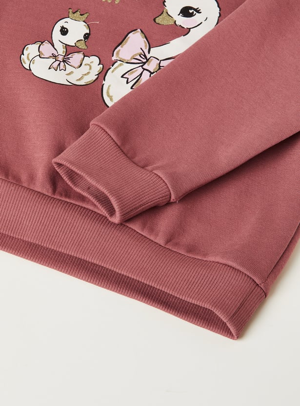 Girls Printed Sweatshirt - Pack of 2