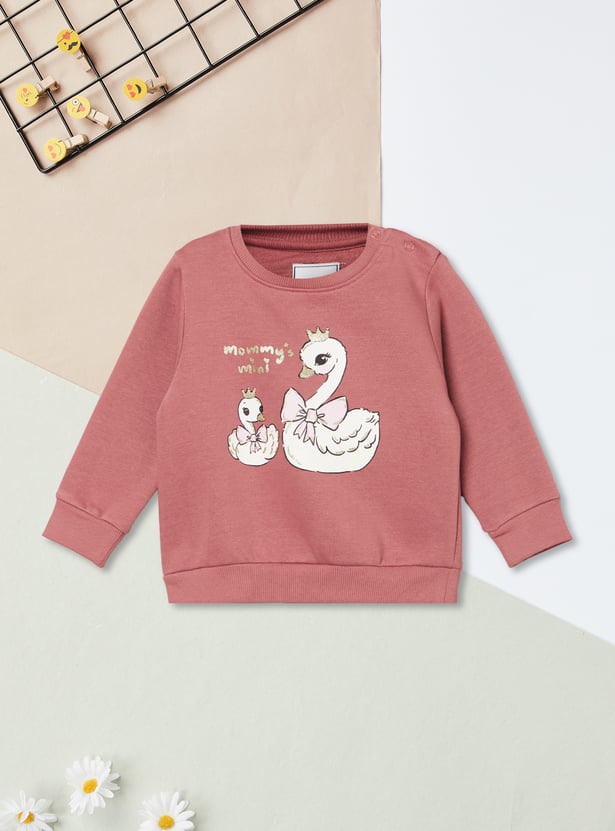 Girls Printed Sweatshirt - Pack of 2
