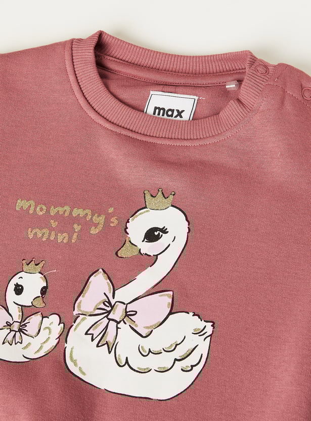 Girls Printed Sweatshirt - Pack of 2