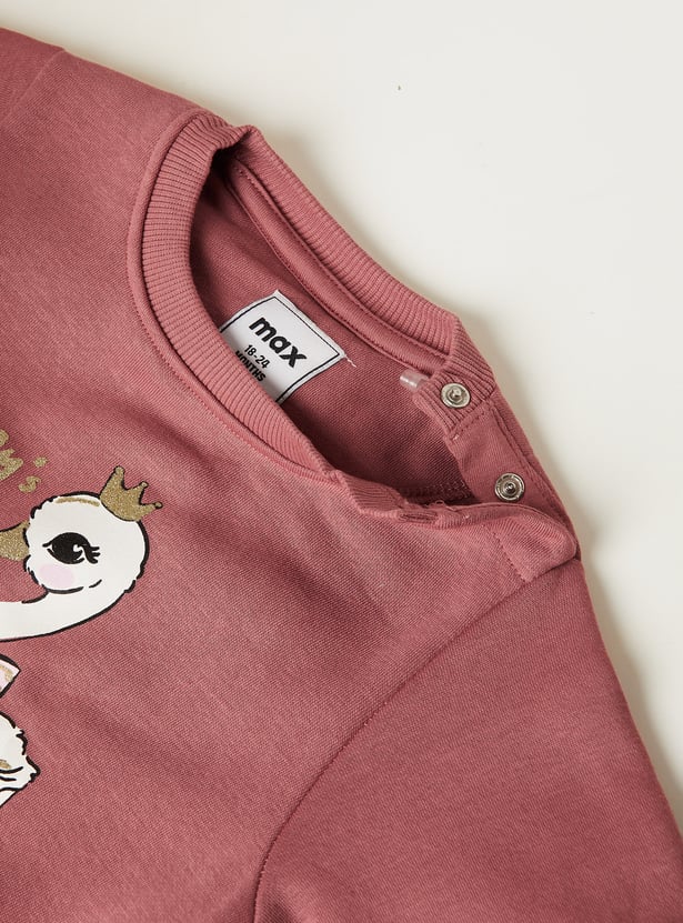 Girls Printed Sweatshirt - Pack of 2