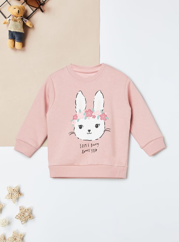 Girls Printed Sweatshirt - Pack of 2
