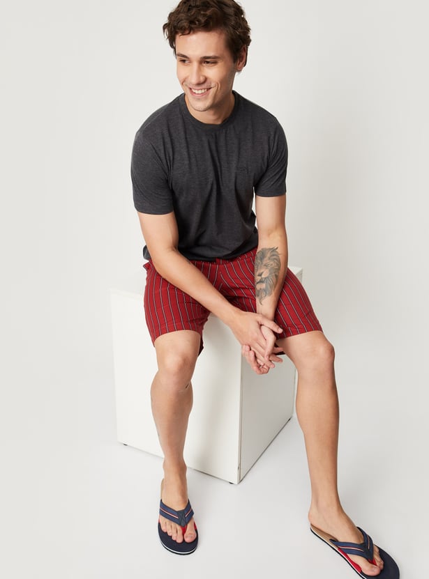 Men Solid Lounge T-shirt - Pack of 2