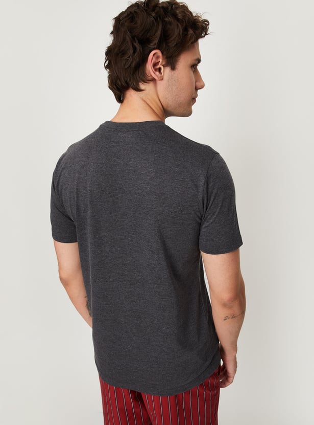 Men Solid Lounge T-shirt - Pack of 2