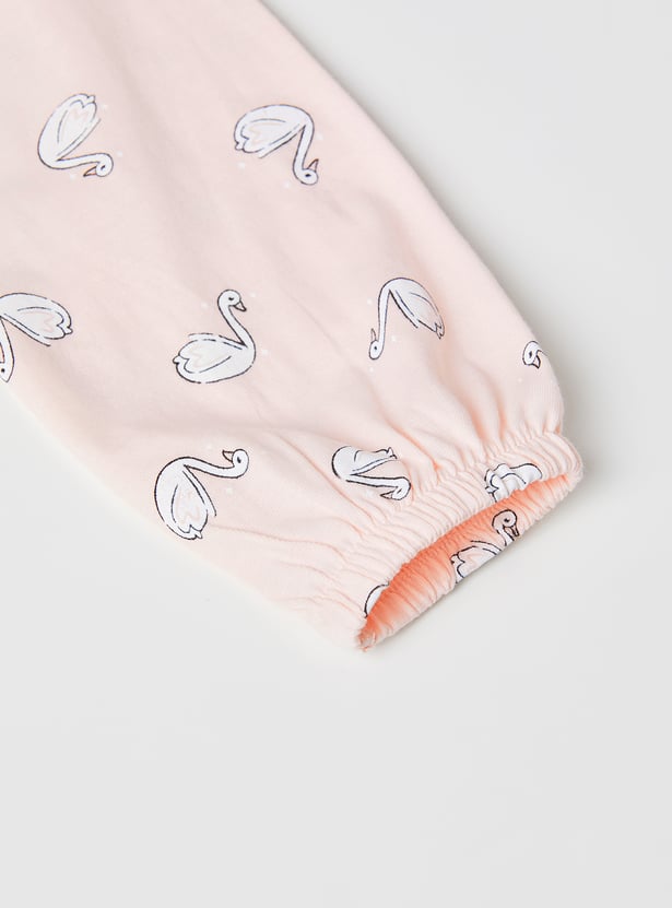 Girls Printed T-shirt - Pack of 2