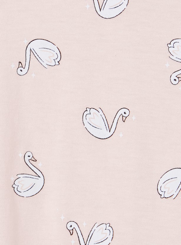 Girls Printed T-shirt - Pack of 2