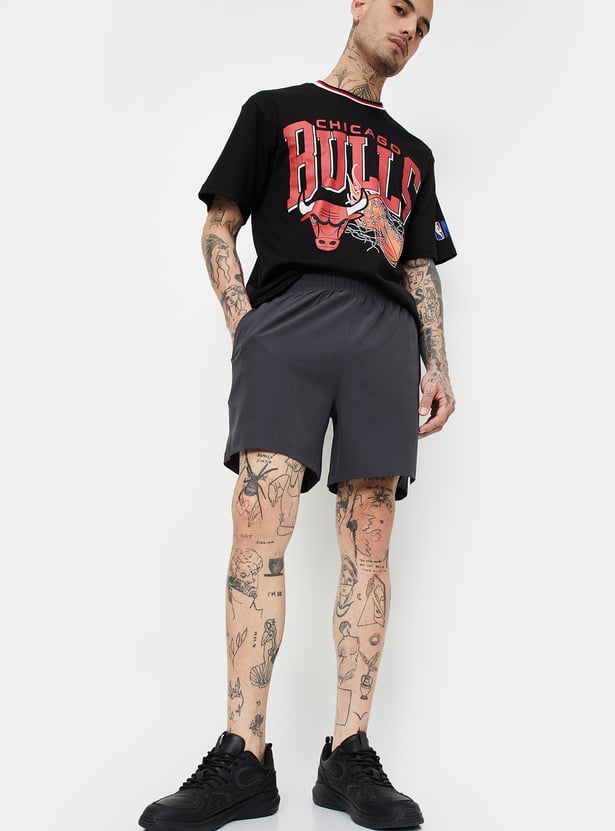 Men Solid Sports Shorts - Pack of 2