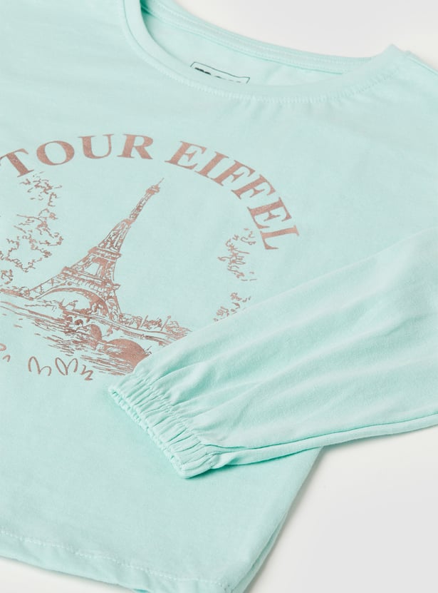 Girls Printed T-shirt - Pack of 2