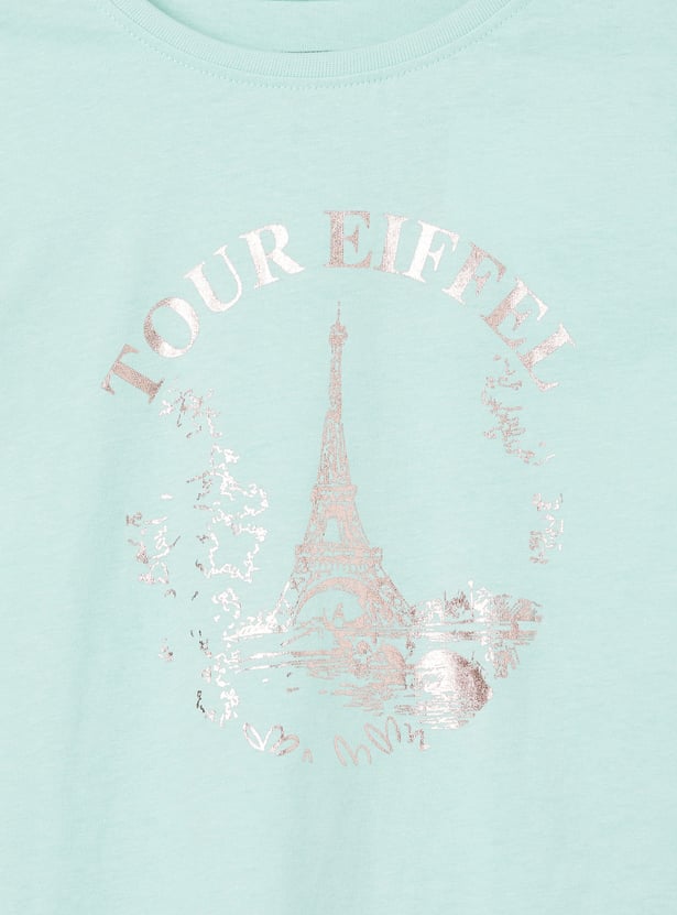 Girls Printed T-shirt - Pack of 2