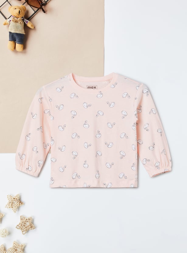 Girls Printed T-shirt - Pack of 2