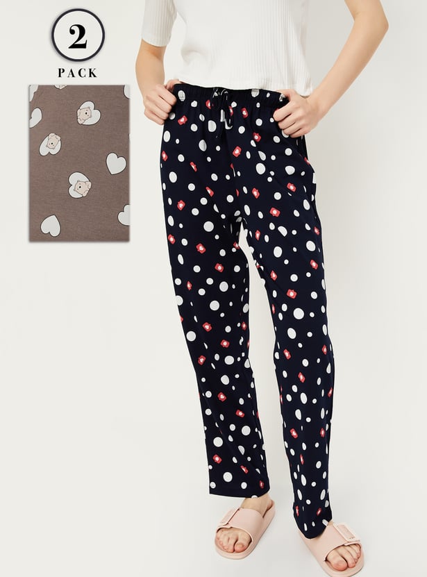 Women Printed Pyjamas - Pack of 2