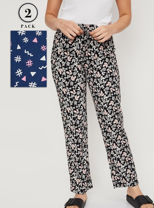 Women Printed Pyjamas - Pack of 2