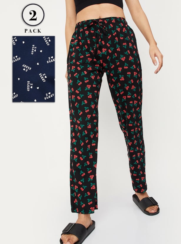 Women Printed Pyjamas - Pack of 2
