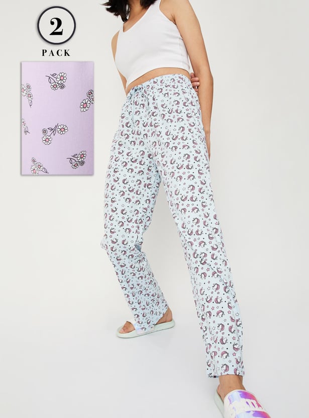 Women Printed Pyjamas - Pack of 2