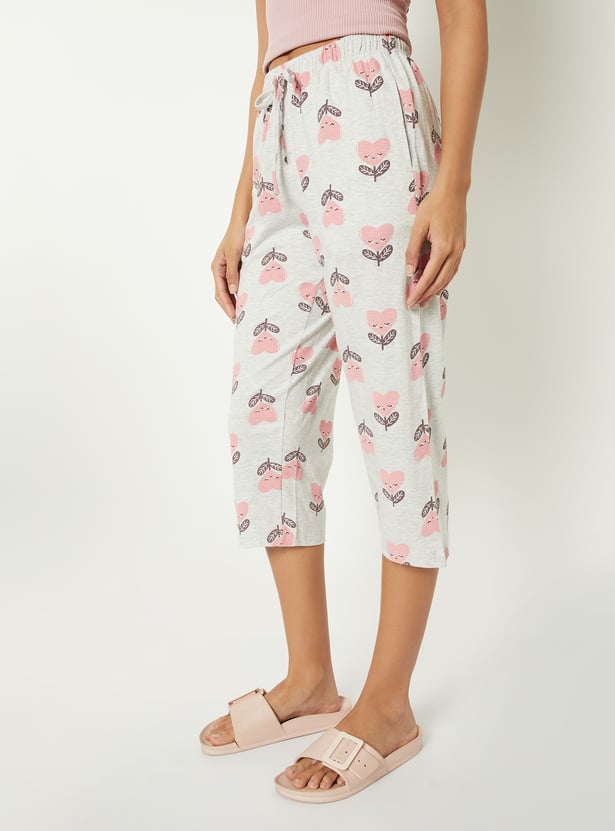 Women Printed Capris - Pack of 2