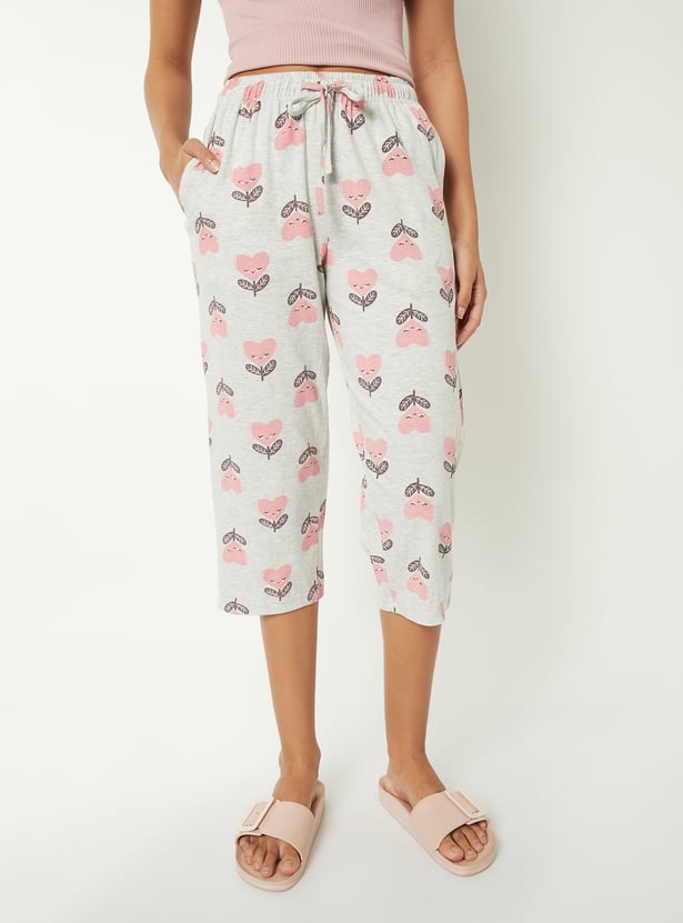 Women Printed Capris - Pack of 2