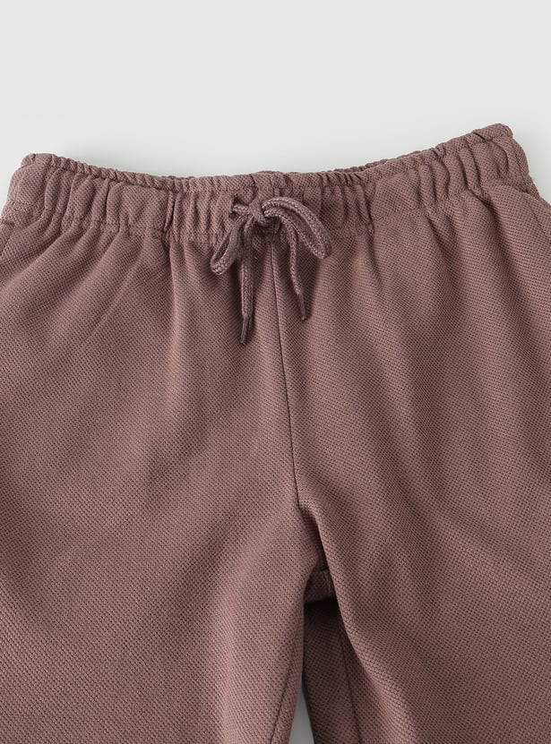 Boys Solid Shorts - Pack of 2