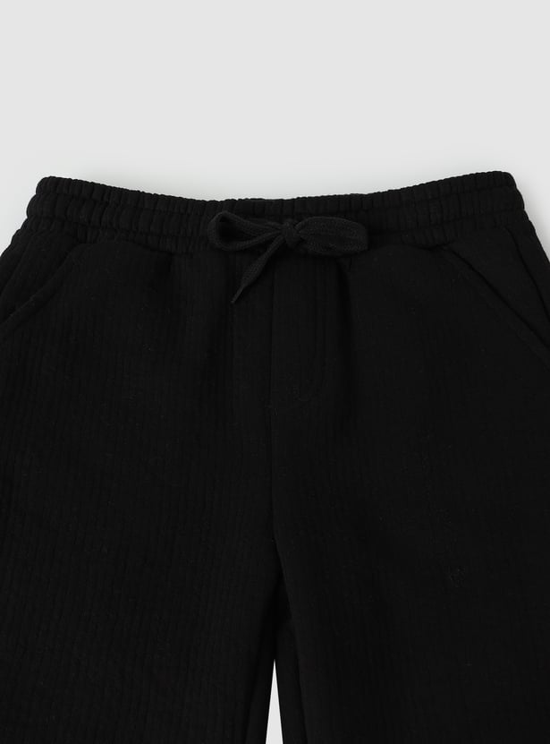 Boys Solid Shorts - Pack of 2