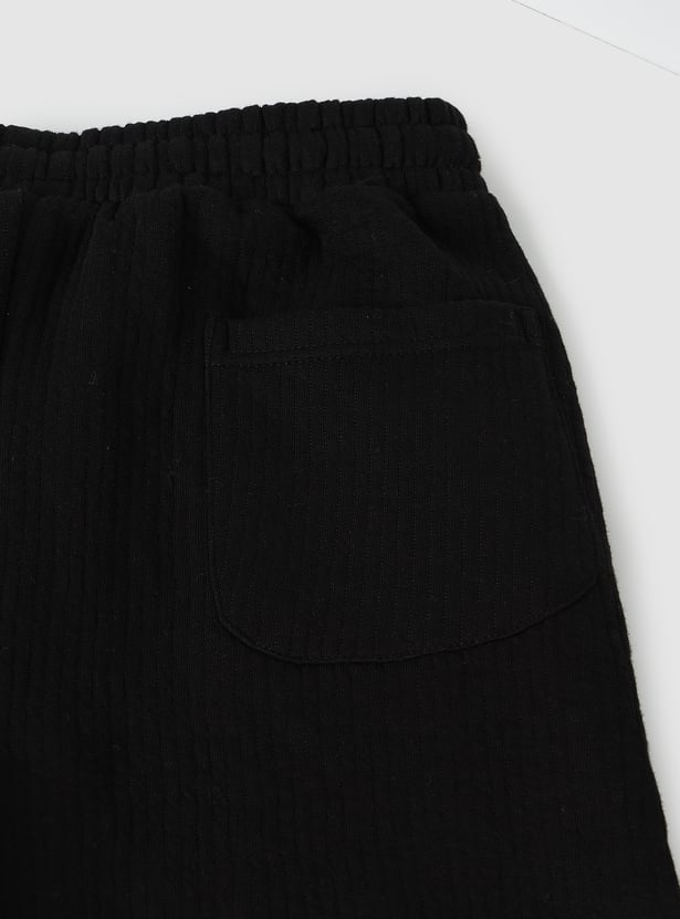 Boys Solid Shorts - Pack of 2