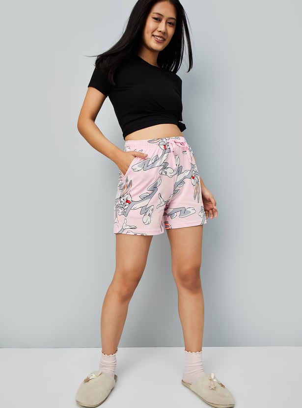 Women Printed Lounge Shorts - Pack of 2