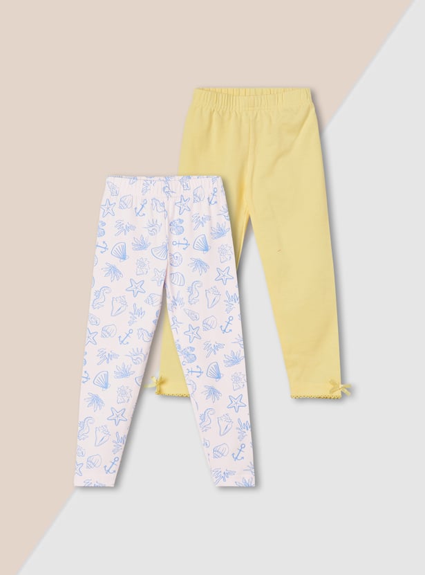 Girls Assorted Leggings - Pack of 2