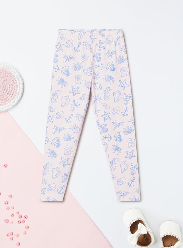 Girls Assorted Leggings - Pack of 2