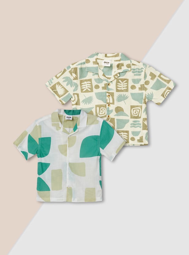 Boys Printed Resort Shirt - Pack of 2