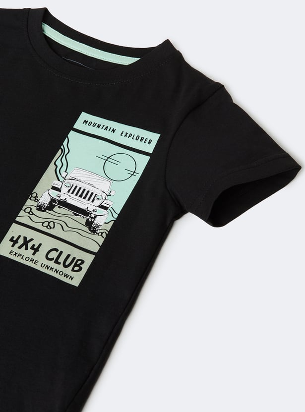 Boys Printed T-shirt - Pack of 2