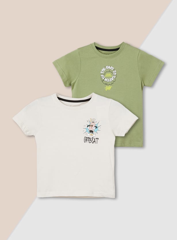 Boys Printed T-shirt - Pack of 2