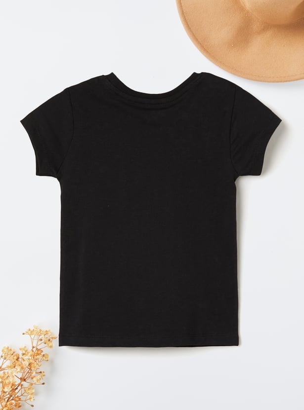 Girls Printed T-shirts - Pack of 2