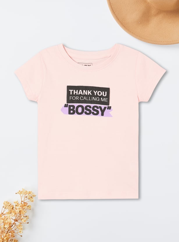 Girls Printed T-shirts - Pack of 2