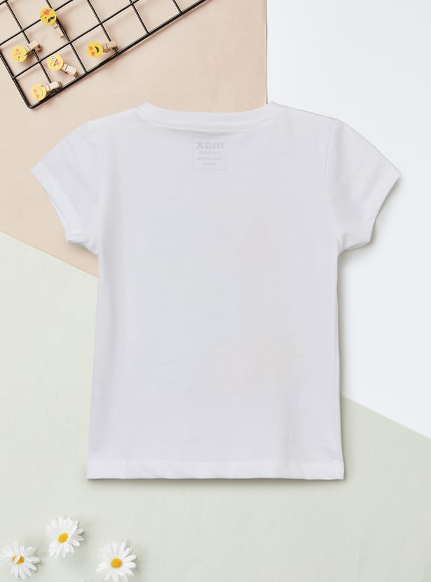 Girls Printed T-shirt - Pack of 2