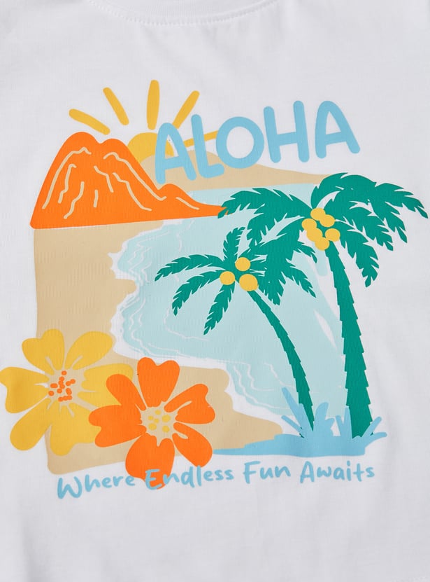 Girls Printed T-shirt - Pack of 2