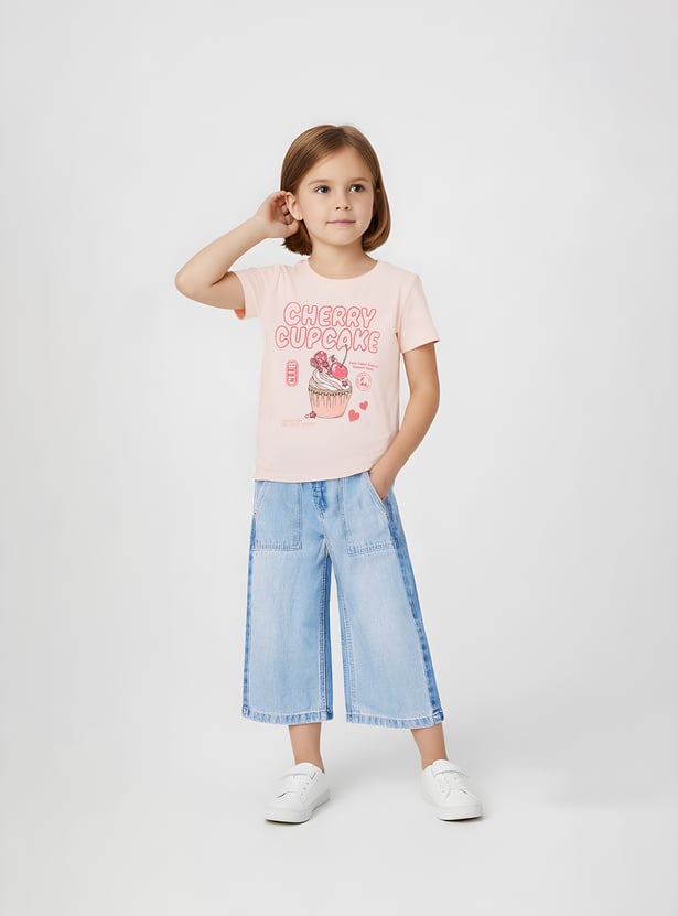 Girls Printed T-shirt - Pack of 2