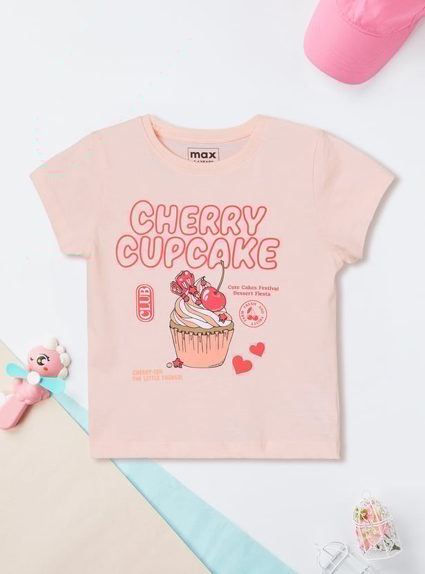 Girls Printed T-shirt - Pack of 2