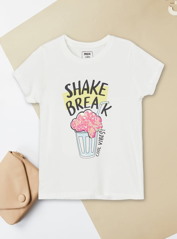 Girls Assorted T-shirt - Pack of 2